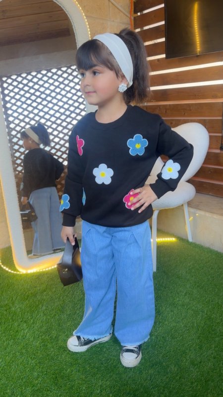 طقم بناتي جينز